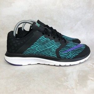 Nike FS Lite Run 3 Women’s Size 7 Green Black Running Shoes 2022-9e36